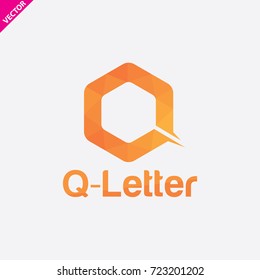 Q letter logo design.