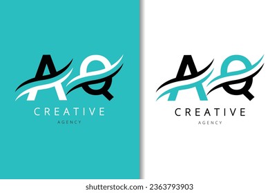Diseño de logotipo de carta Q con fondo y logotipo de la empresa creativa. Diseño moderno de la moda de las letras. Ilustración del vector