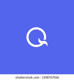 q letter logo design element