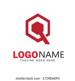 Q Letter Logo design & illustration vector art 