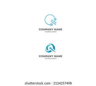 Q Letter logo design Template vector symbol. Icon Letter Q vector illustration