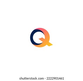 Q letter logo design template elements. Modern abstract digital alphabet letter logo. Vector illustration.