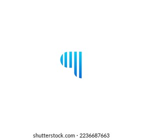 Q letter logo design template elements. Modern abstract digital alphabet letter logo. Vector illustration.