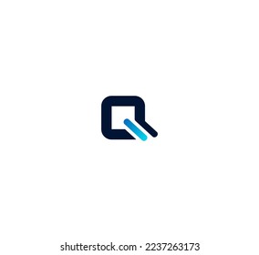 Q letter logo design template elements. Modern abstract digital alphabet letter logo. Vector illustration.