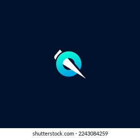 Q letter logo design template elements. Modern abstract digital alphabet letter logo. Vector illustration.