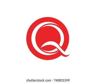 Q Letter logo design template