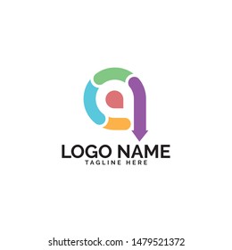 Q letter logo design vector template