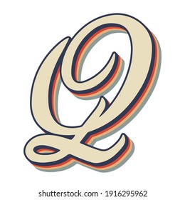 Q letter logo design, Q vector logo, letter design illustration