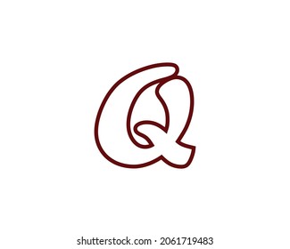 Plantilla vectorial de diseño de logotipo de letra Q