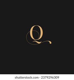 Q-Buchstaben Logo-Design, Vektorvorlage,