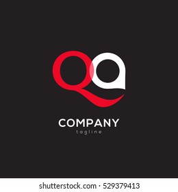 Q & A  Letter logo design vector element
