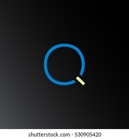 Q Letter logo design vector element
