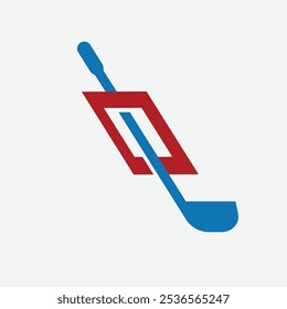 Q letter logo Golf club concept