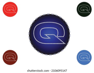 logotipo de letra Q y plantilla de diseño de iconos