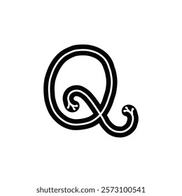 Q letter logo icon vector illustration.