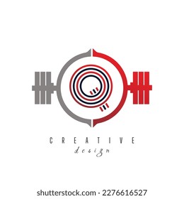 Q letter logo with Modern and creative gym logo. Gym letter logo with red color gradient