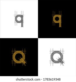 Q letter logo monogram design
