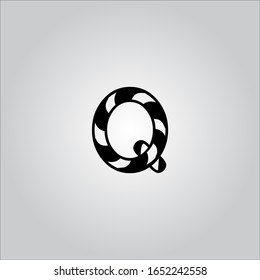 Q letter logo with nice white background.Q letter icon.Q letter design.