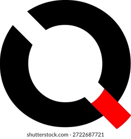 El logotipo de la letra "Q" con sus acentos rojos agudos tiene un estilo muy moderno e industrial y una fuerte sensación "técnica". Su forma circular fragmentada puede interpretarse como un Botón de poder, un objetivo o un símbolo de conectividad