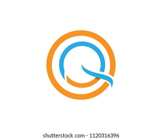 Q letter logo and symbols