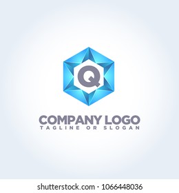 Q LETTER LOGO TEMPLATE