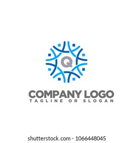 Q LETTER LOGO TEMPLATE