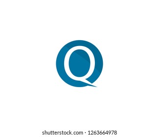 Q letter logo template