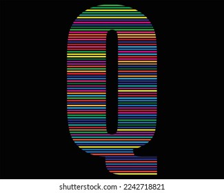 vector de elementos de plantilla de logotipo de letra Q