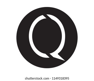 Q LETTER LOGO  TEMPLATE VECTOR