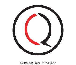 Q LETTER LOGO  TEMPLATE VECTOR