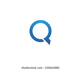 Q letter logo template vector
