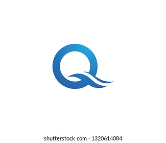 Q letter logo template vector