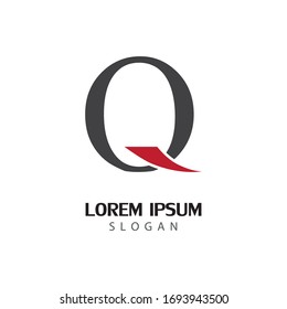 Q Letter Logo Template vector icon illustration