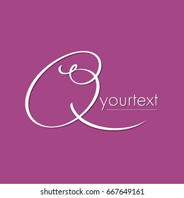 Q Letter Logo template VECTOR