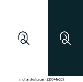 Q Letter Logo Usable Vector Template Abstract Monogram Symbol 