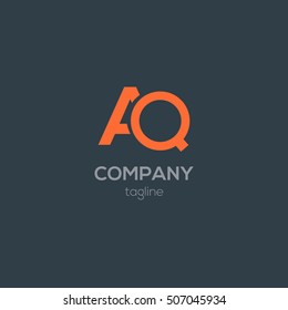 A & Q Letter logo Vector design
