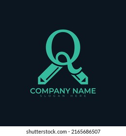 Q letter logo vector illustration design