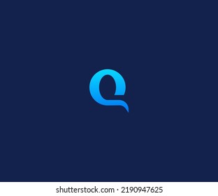Plantilla de vectores de logotipo de letra Q Símbolo de monograma abstracto