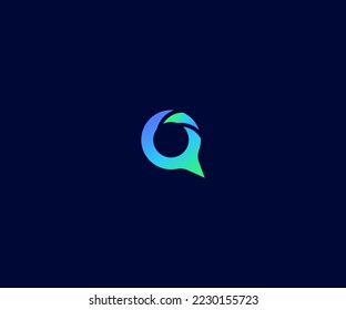 Q Letter Logo Vector Template Abstract Monogram Symbol. Usable for Business sport, technology, fashion, digital And future creative logo