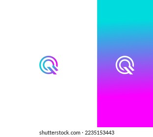 Q Letra Logo Vector Template Símbolo abstracto de monograma. Usable para el deporte de negocios, la tecnología, la moda, el logotipo digital y creativo futuro