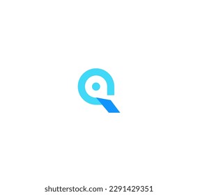Plantilla de vectores de logotipo de letra Q Símbolo de monograma abstracto 
