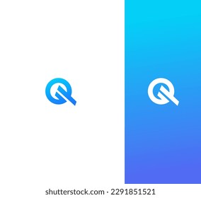Plantilla de vectores de logotipo de letra Q Símbolo de monograma abstracto 