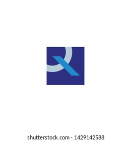 q letter on the square vector logo
