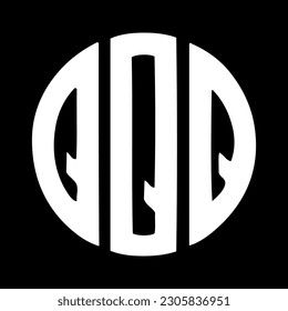Q letter round logo design