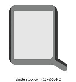 Q letter simple illustration clip art vector