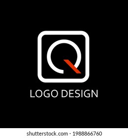 q letter for simple logo design