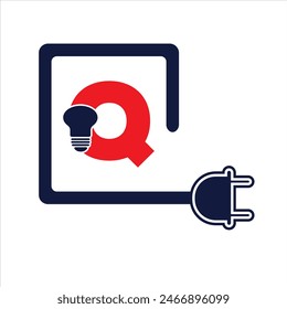 Diseño especial del logotipo del Vector de la letra Q