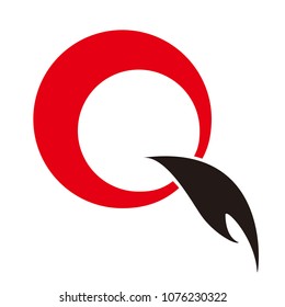 q letter vector logo