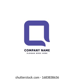 Q Letter Vector Logo. Creative abstract icon mark design template. Abstract logotype concept element sign shape.