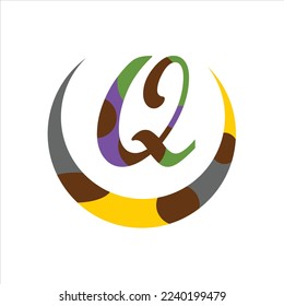 Q letter vector logo design logo 